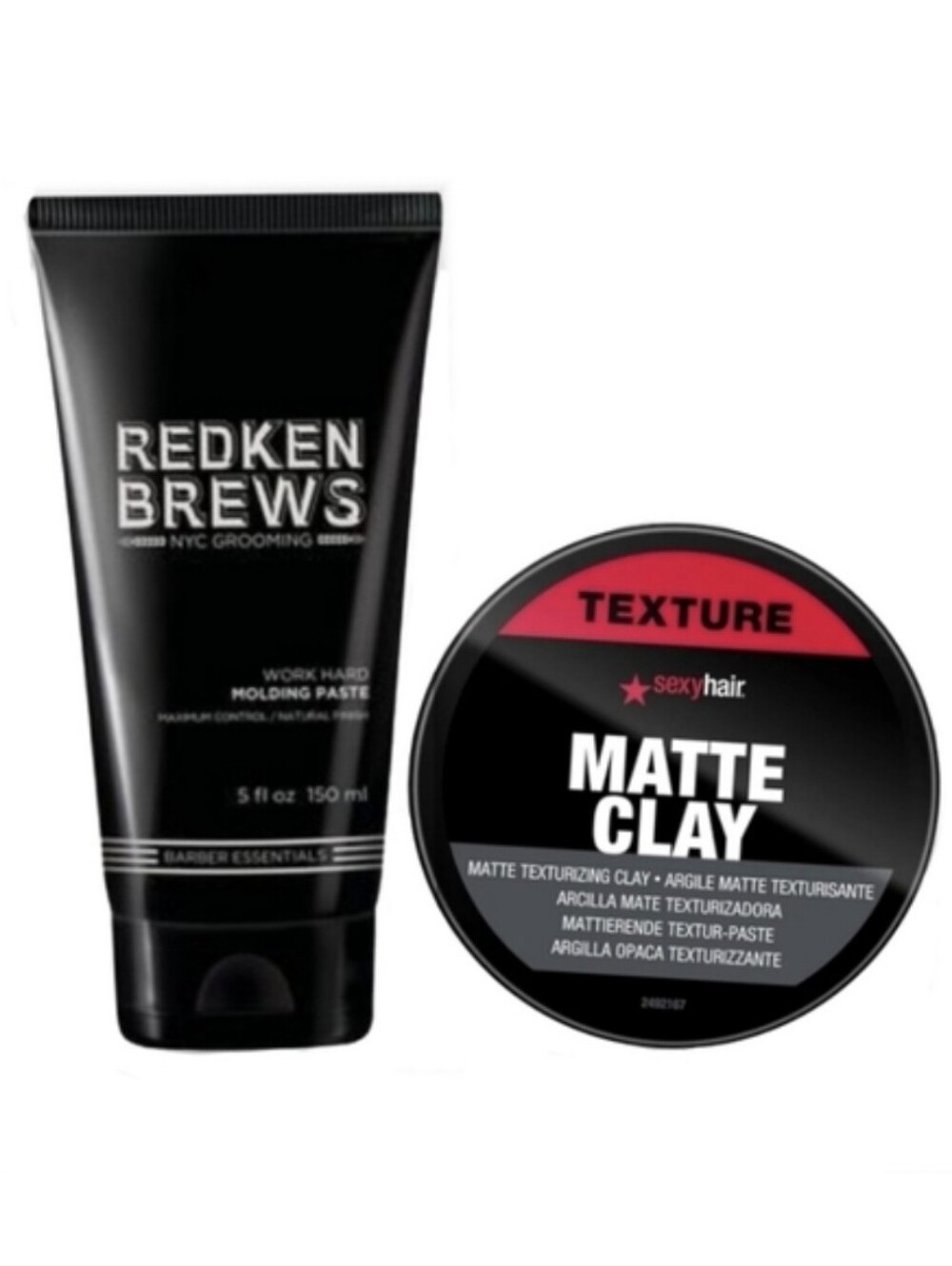 Redken brews molding paste Sexy Hair matte clay discont hairstyling bundle NWT